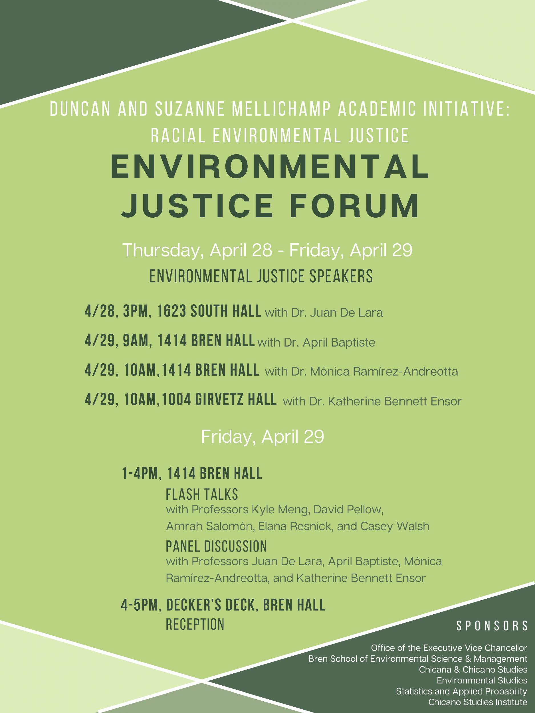 04/28 Mellichamp Environmental Justice Forum Upcoming Speaker: Dr. Juan De Lara Event Image